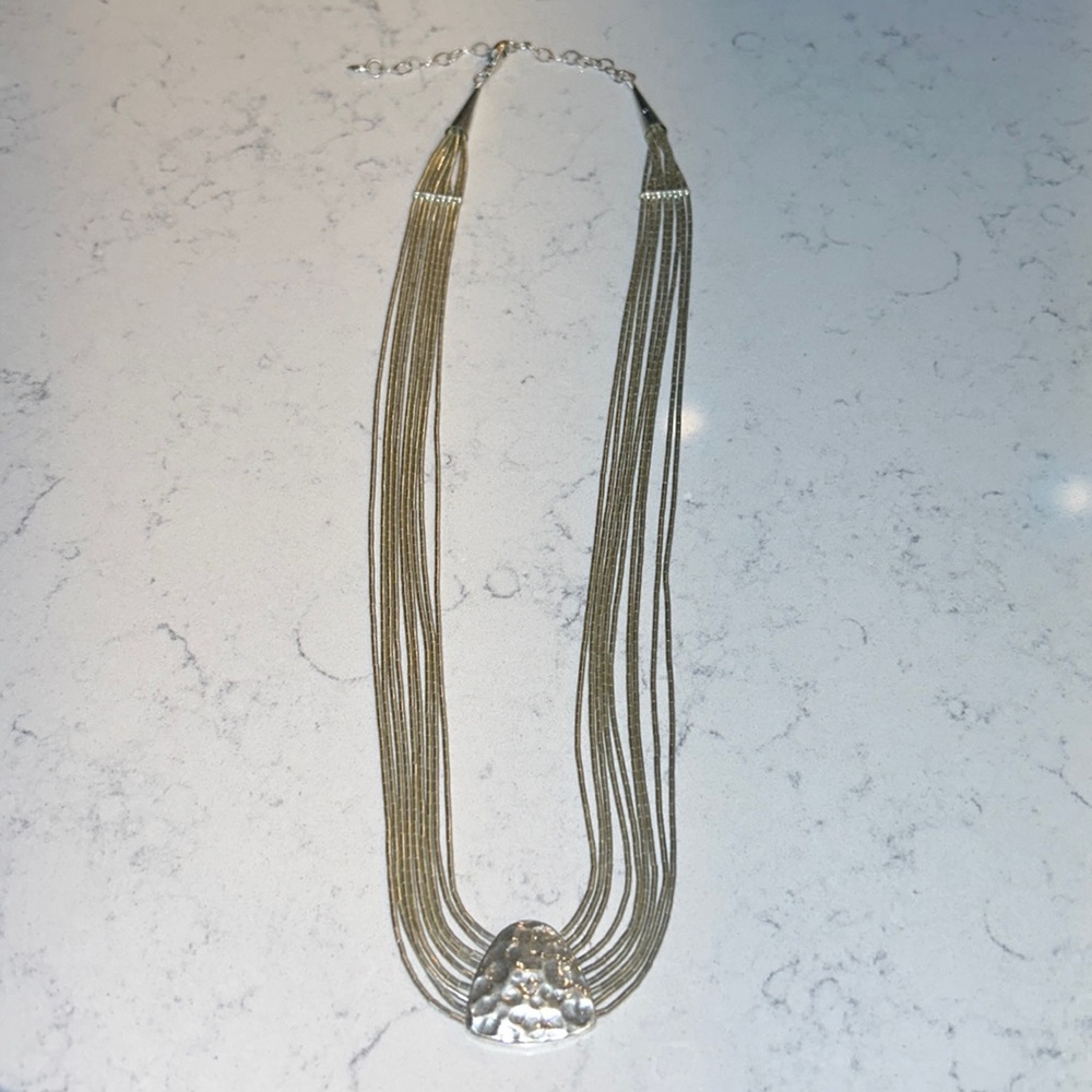 Silpada 925 sterling silver multi strand pendant necklace